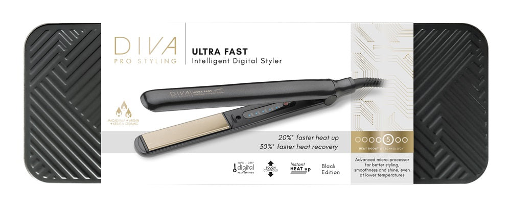 Diva Ultra Fast Intelligent Digital Styler Black Edition