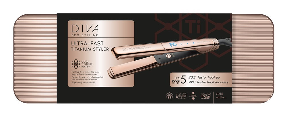 Diva Ultra Fast Titanium Styler Gold Edition