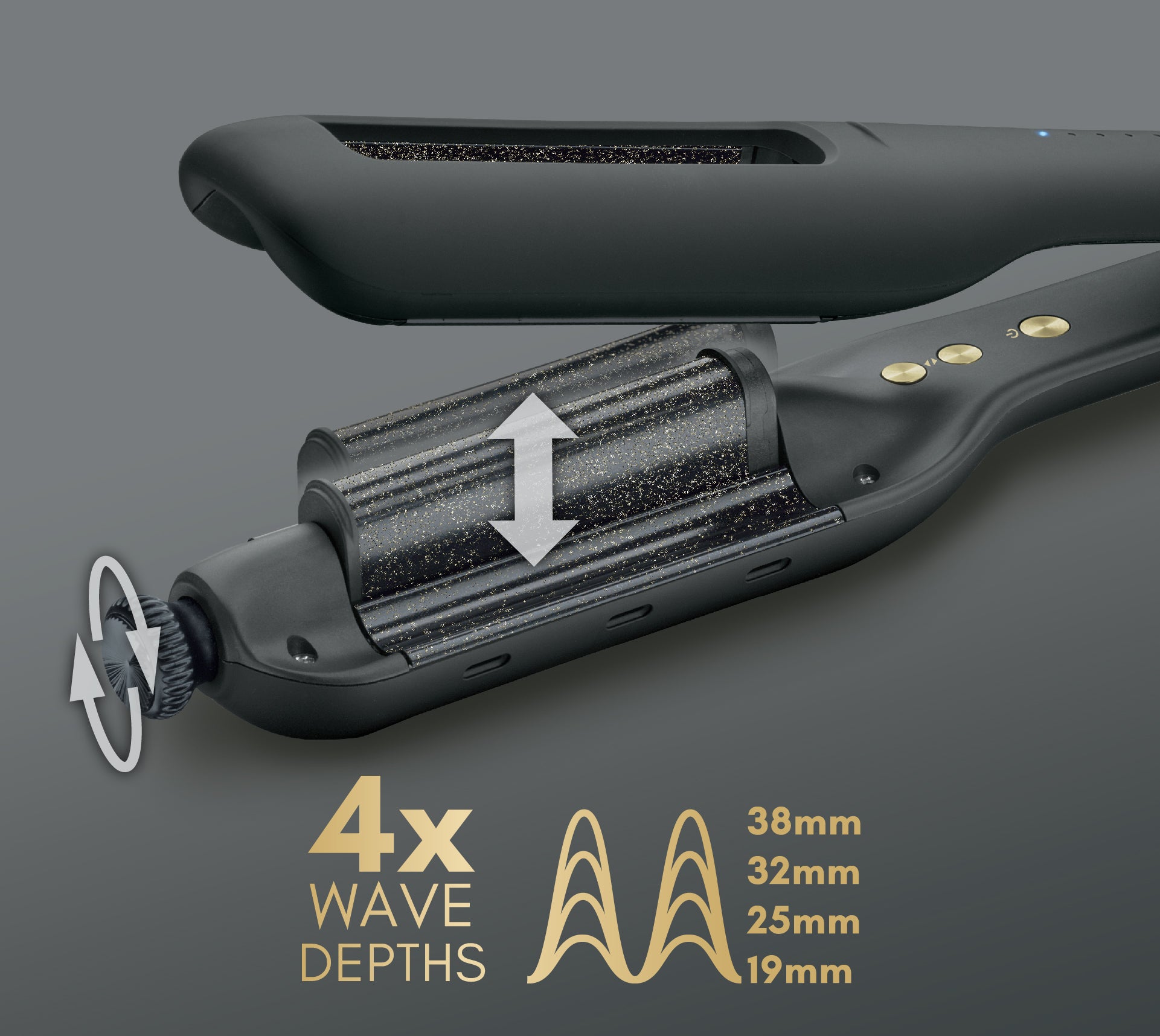 Diva Precious Metals Gold Dust Multi Waver & Curler