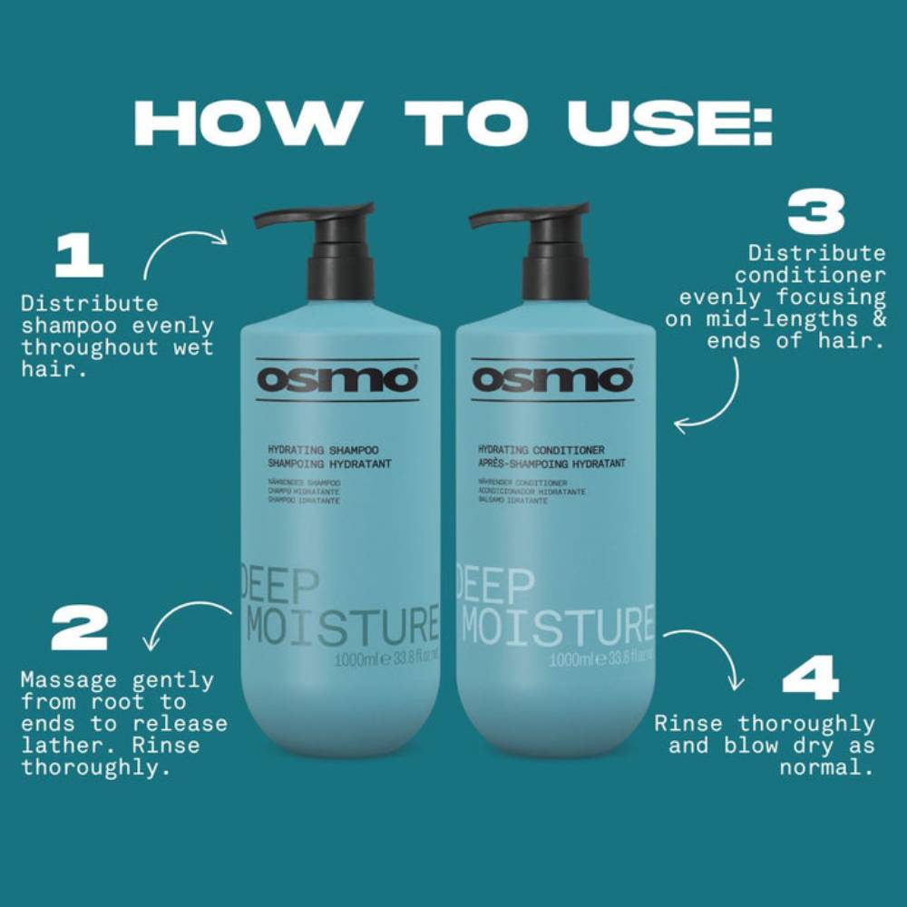 Osmo Deep Moisture Shampoo & Conditioner Duo 1L