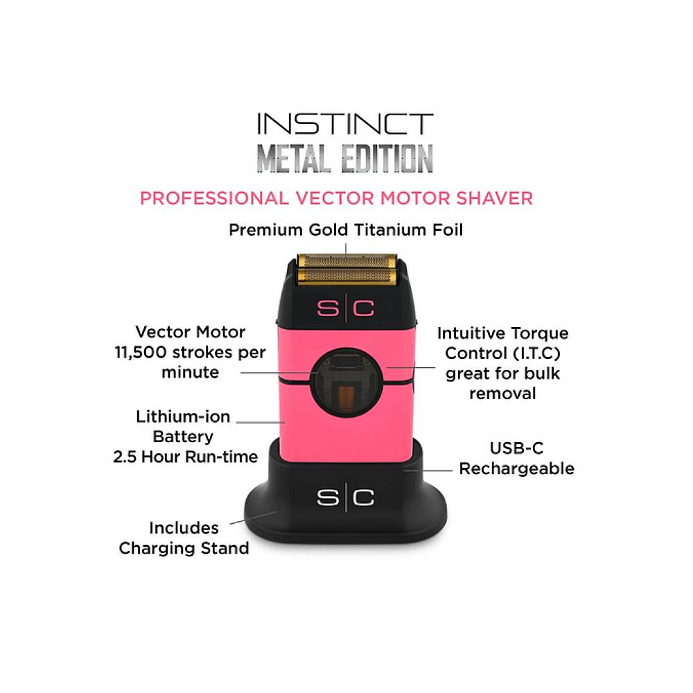 StyleCraft Instinct Shaver Metal Edition Pink