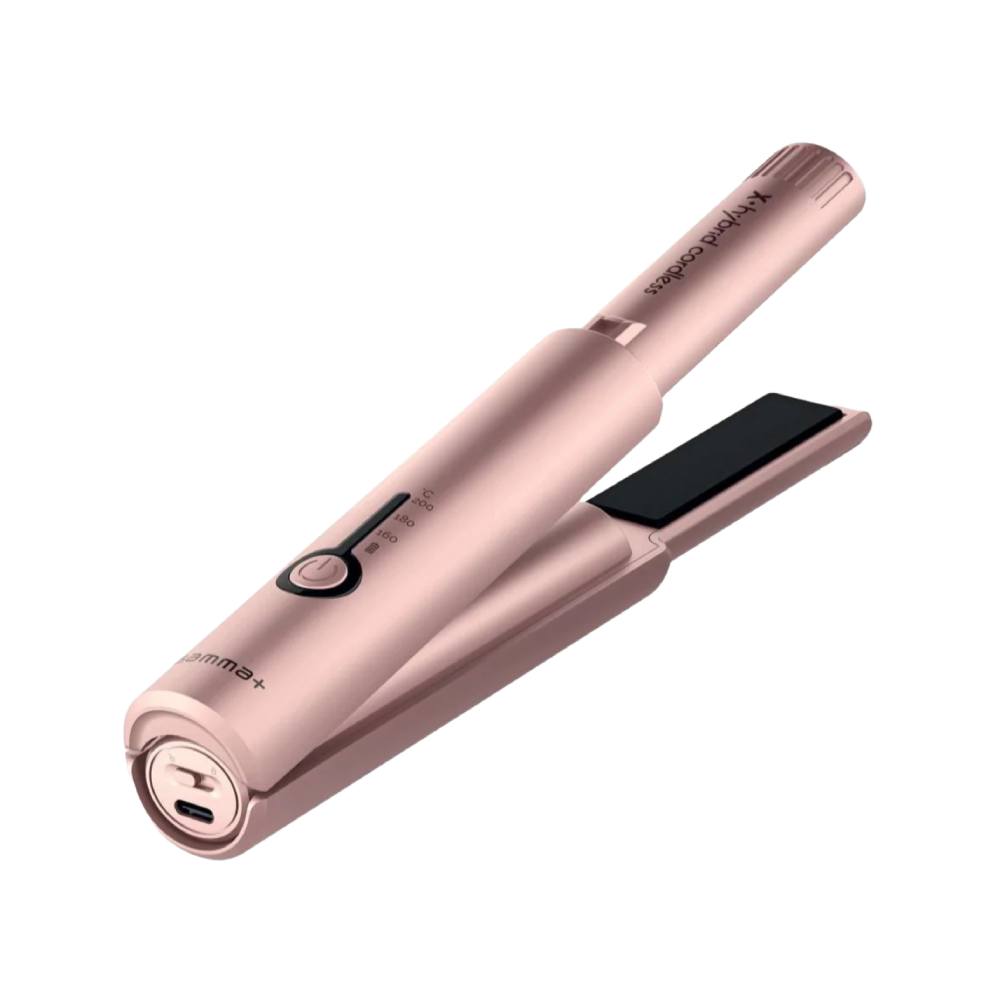 Gamma+ X-Hybrid Cordless Hair Straightener Rose Gold