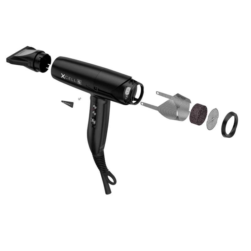 Gamma+ XCell S Hair Dryer - Black