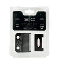 StyleCraft Slim Deep Tooth Faper Blade Set Black
