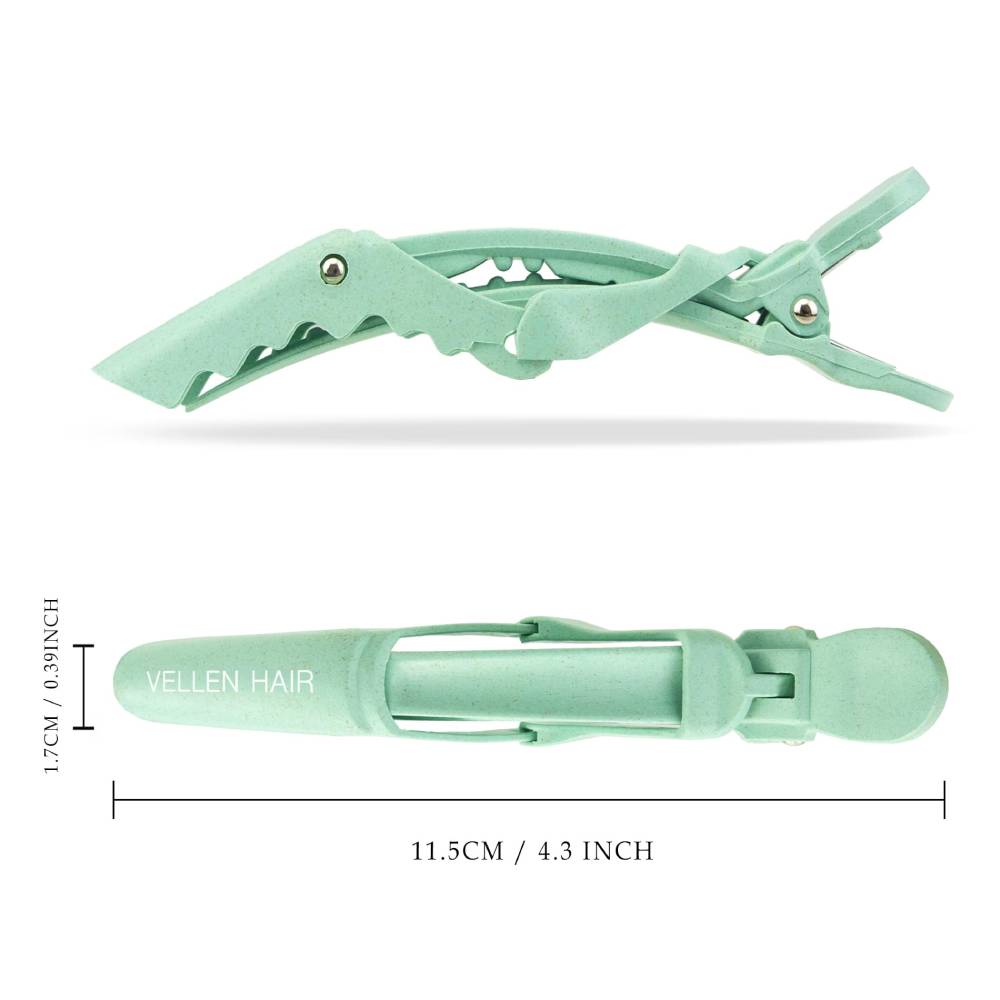Vellen Alligator Clips Hair Slides Eco Mint (6)