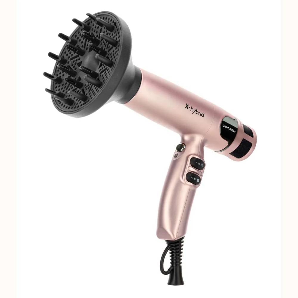 Gamma+ X-Hybrid Hairdryer Rose Gold
