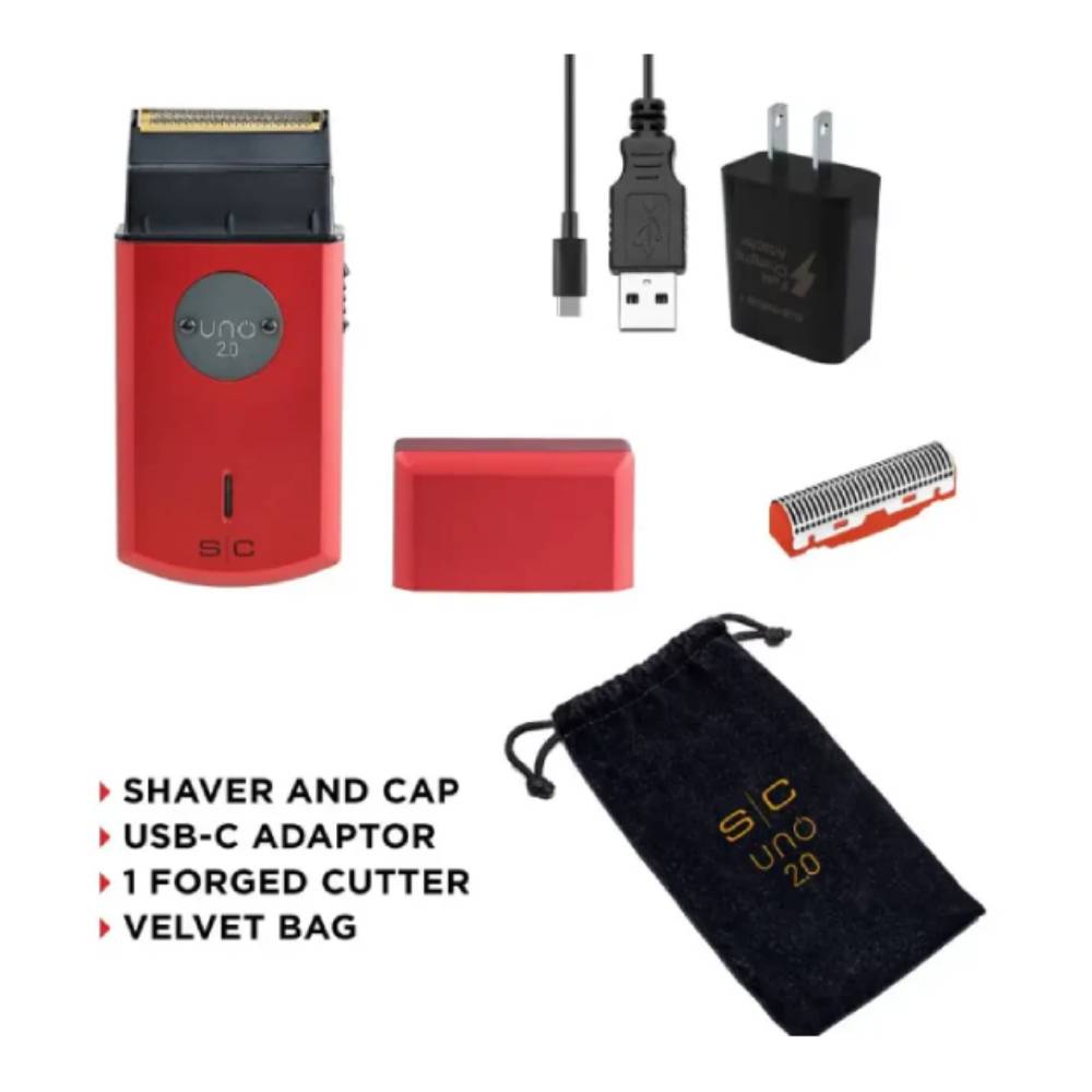 StyleCraft Uno 2.0 Single Foil Shaver Red