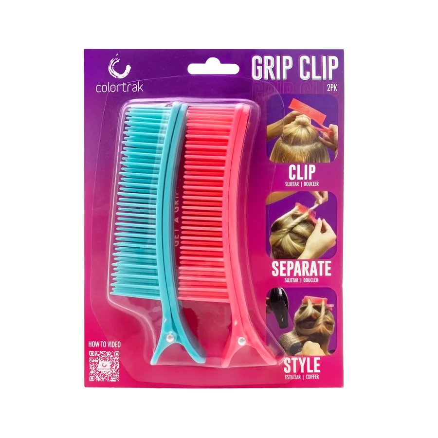 Colortrak Grip Clips Teal & Pink (2)
