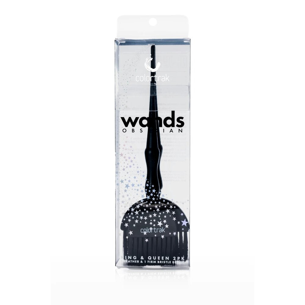 Colortrak Wand Brushes King & Queen - Obsidian (2)