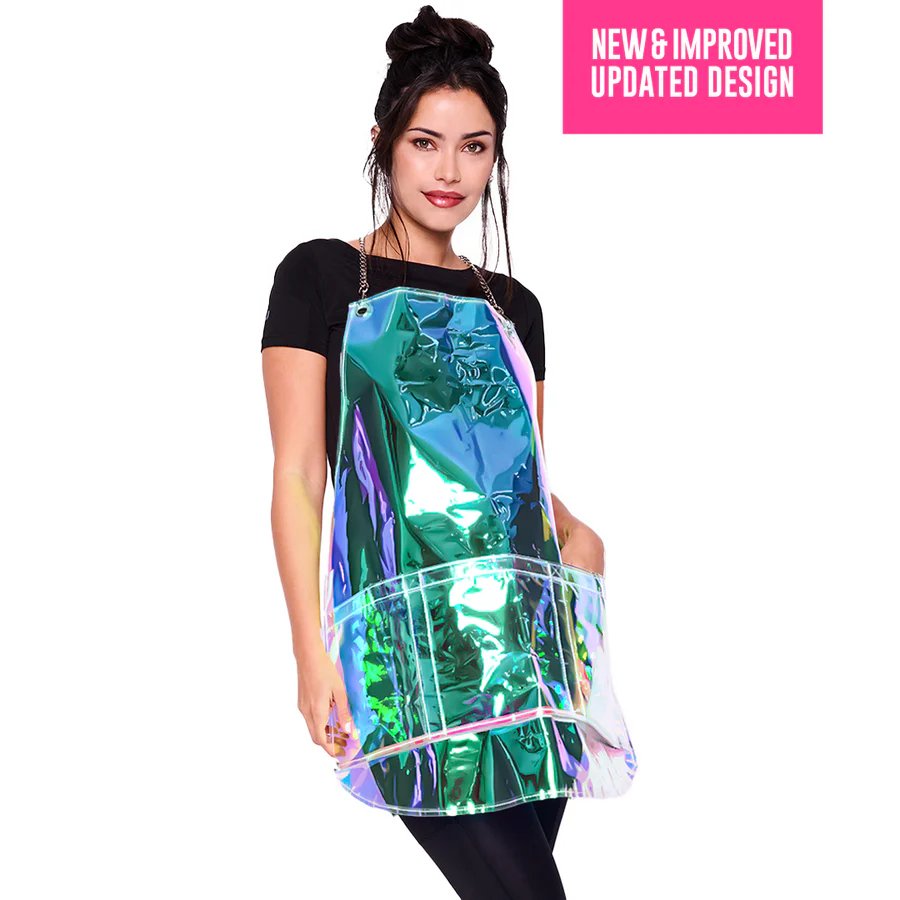 Colortrak Nothing To Hide Vinyl Apron Holographic