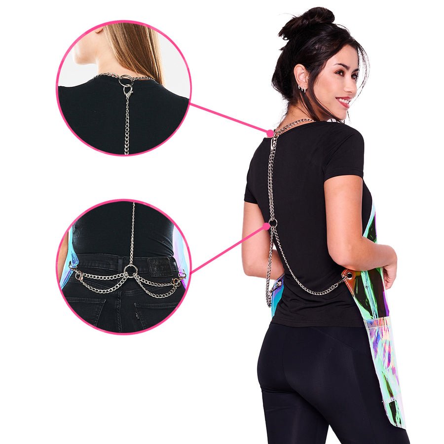 Colortrak Nothing To Hide Vinyl Apron Holographic