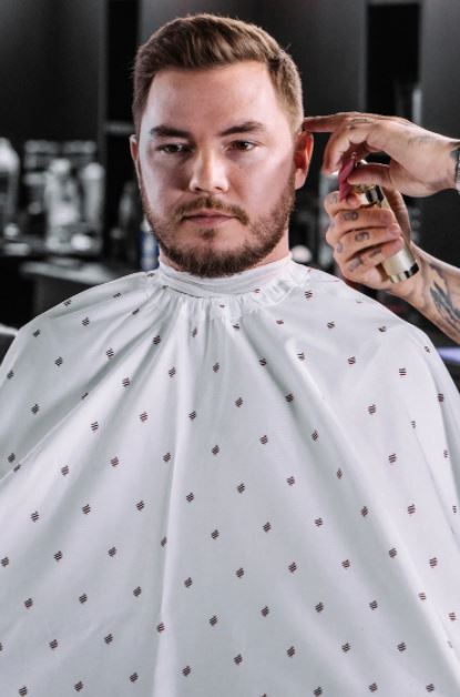 Barber Strong The Barber Cape Shield Collection White
