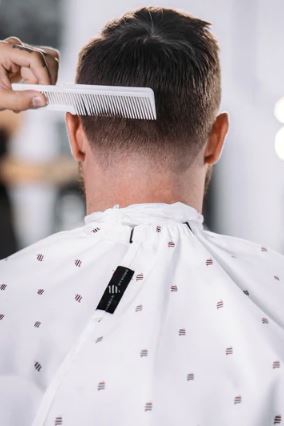 Barber Strong The Barber Cape Shield Collection White