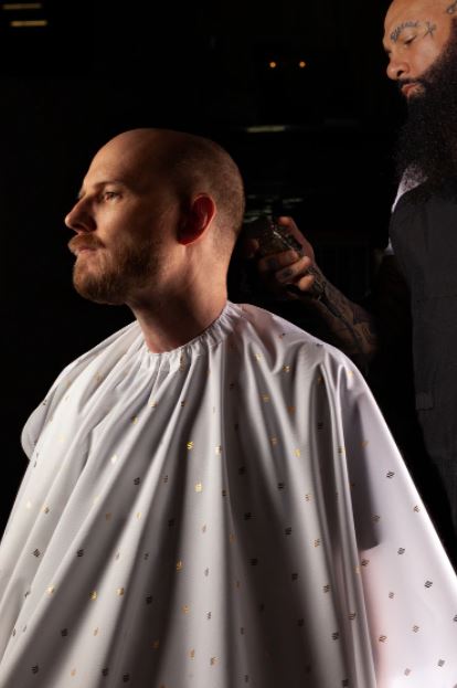 Barber Strong The Barber Cape 24K Gold Collection White
