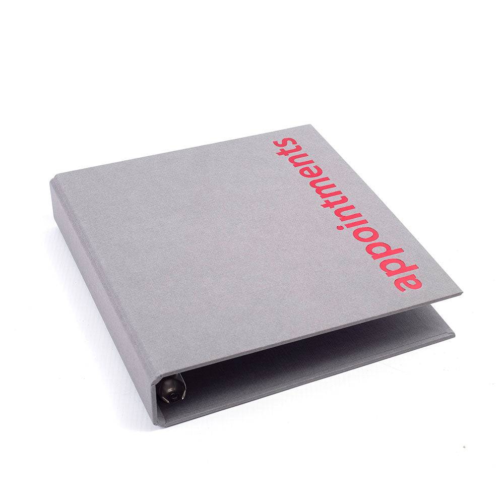 Agenda Loose Leaf Binder 4 Assistant Grey