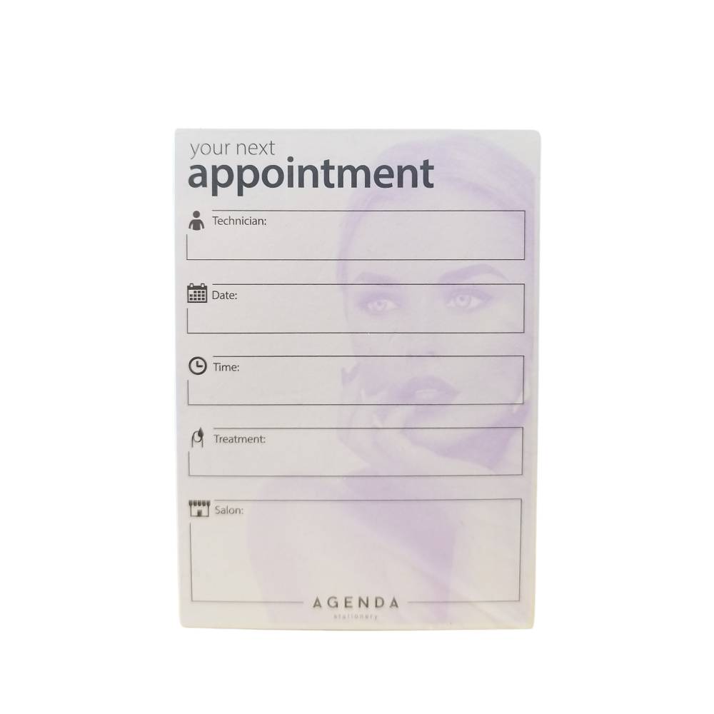 Agenda Nail Appointment Cards