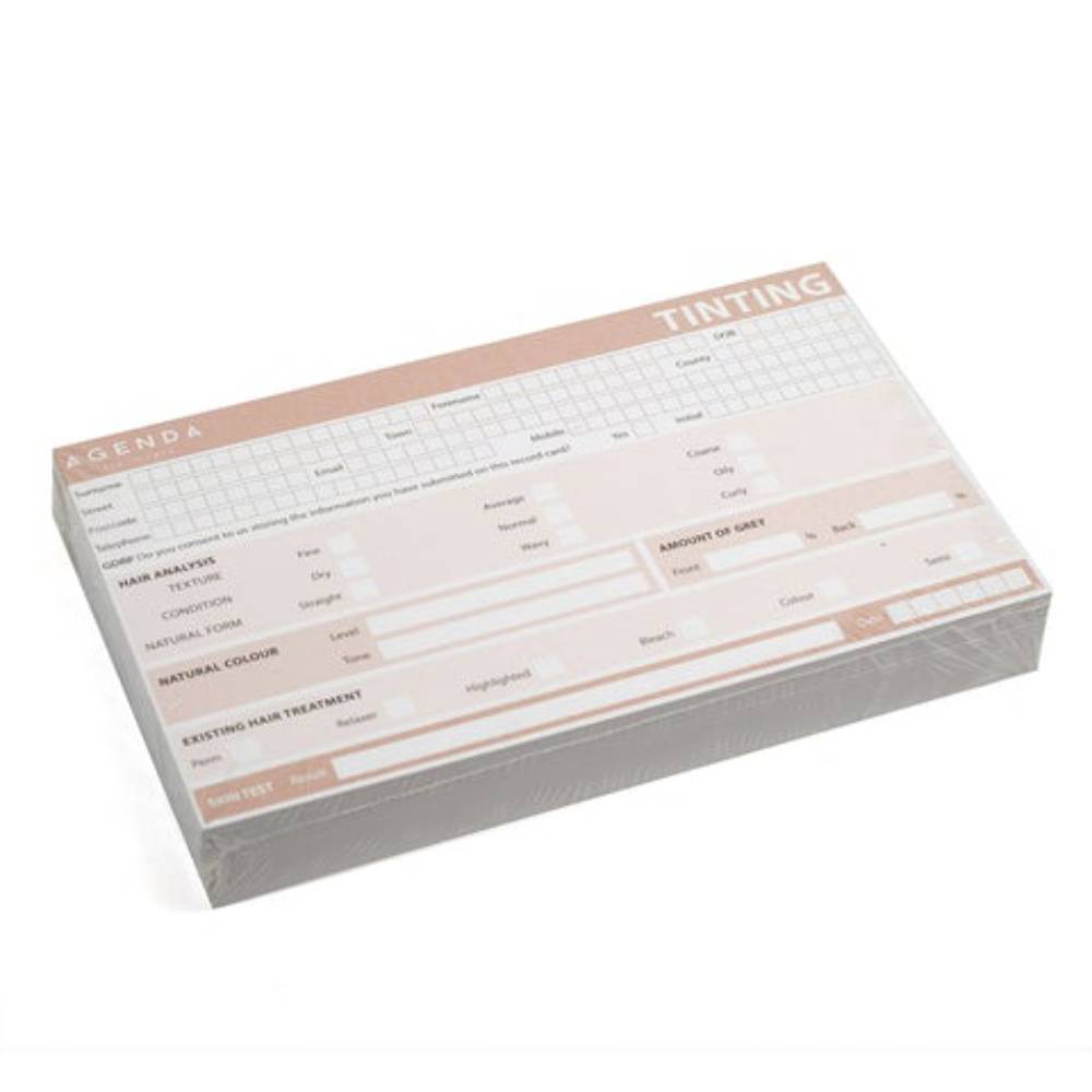 Agenda Tinting Cards (100)