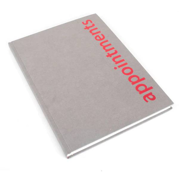 Agenda Appointment Book 6 Column Assistant Grey