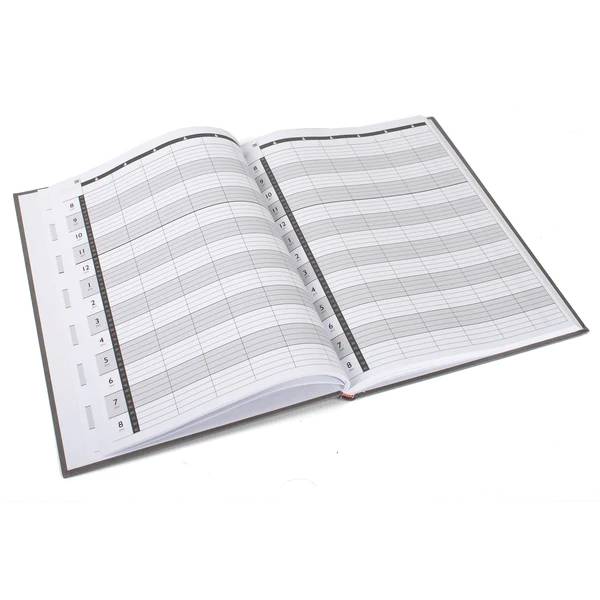 Agenda Appointment Book 6 Column Assistant Grey