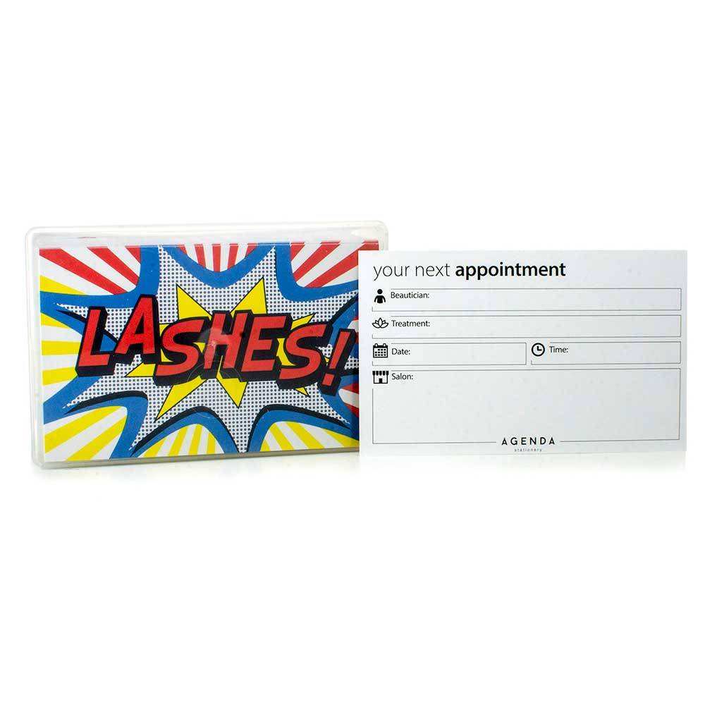 Agenda Lashes Appointment Cards Pop Art