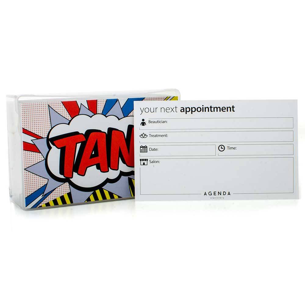 Agenda Tanning Appointment Cards Pop Art