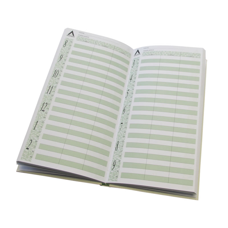 Agenda Appointment Book 3 Column Assistant Beauty White AB3B