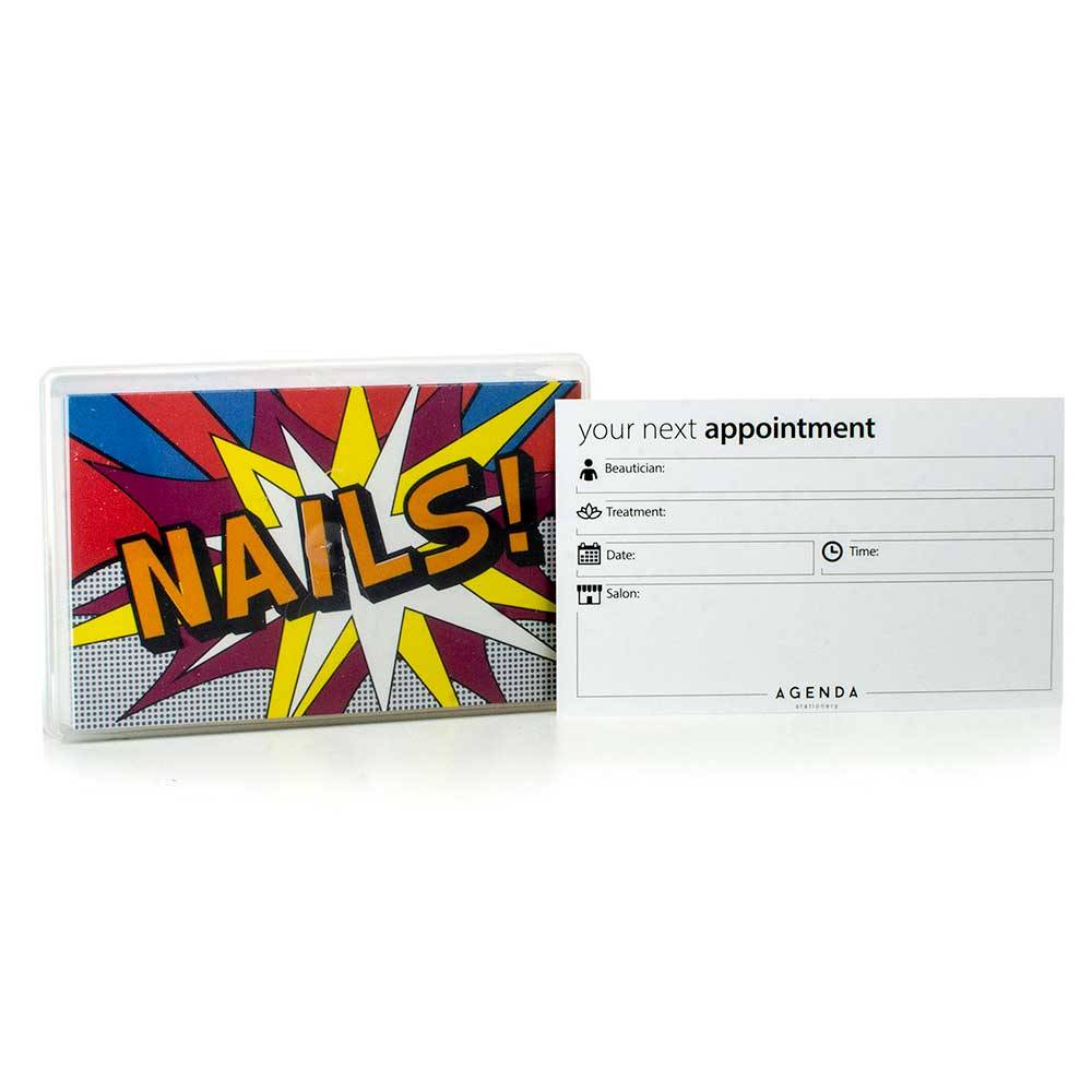 Agenda Nails Appointment Cards Pop Art