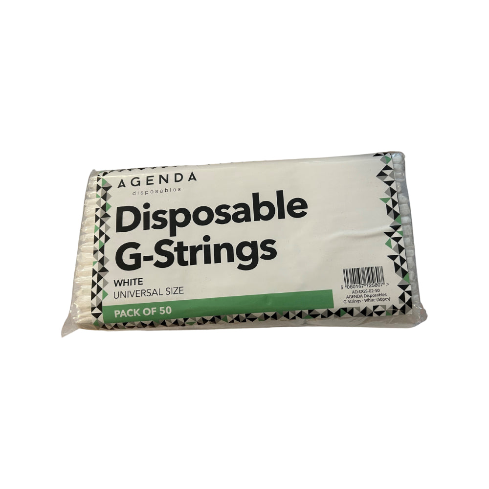 Agenda Disposable G-Strings White (50)