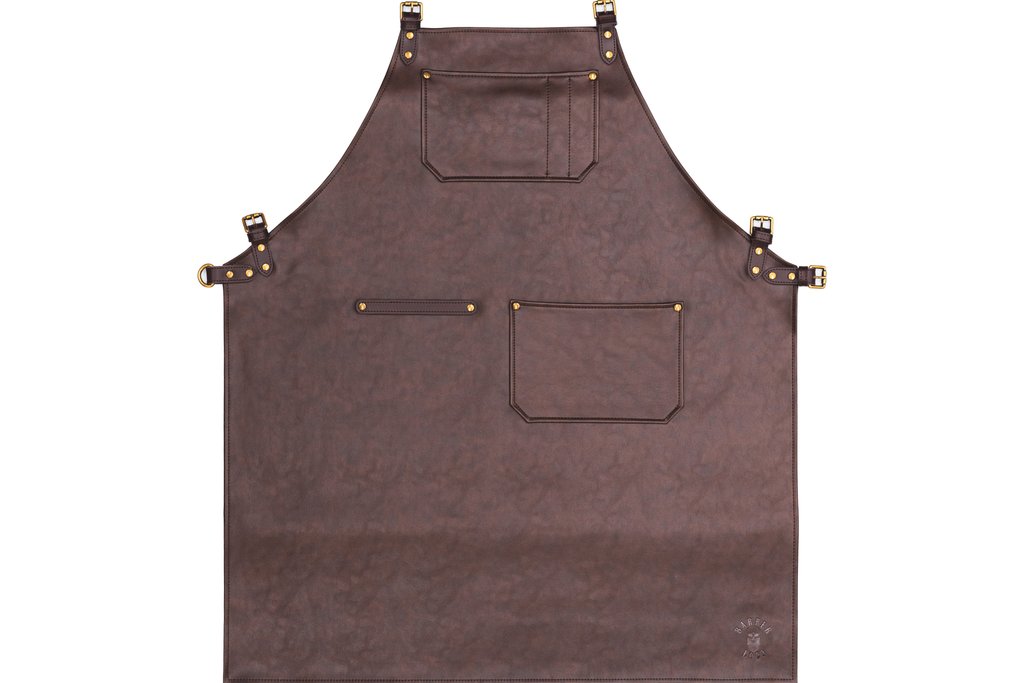Barber Loco Brown Leather PU Apron