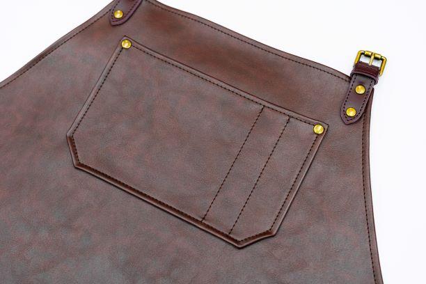 Barber Loco Brown Leather PU Apron