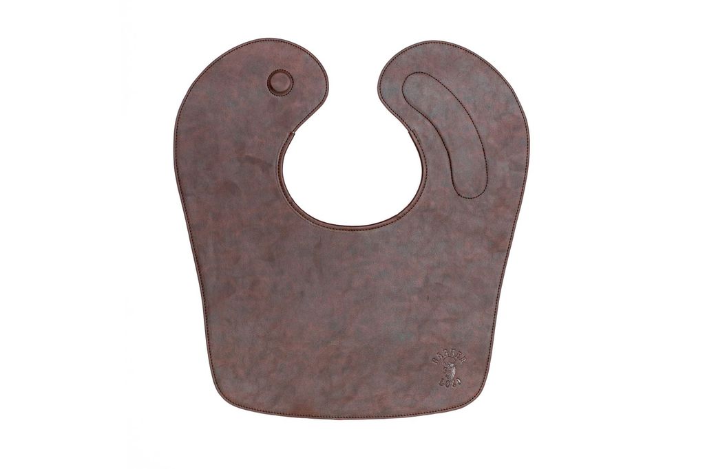 Barber Loco Brown Leather PU Cutting Collar