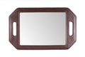 Barber Loco Brown Leather PU Back Mirror