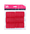 Head Gear Cling Hair Rollers - Large Red 36mm (6)