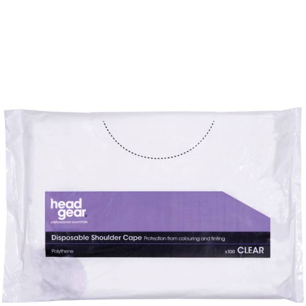 Head Gear Disposable Shoulder Capes Clear (100)