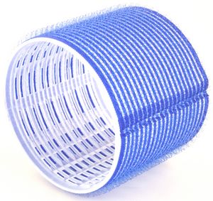 Velcro Cling Hair Rollers - Jumbo Dark Blue 76mm (6)