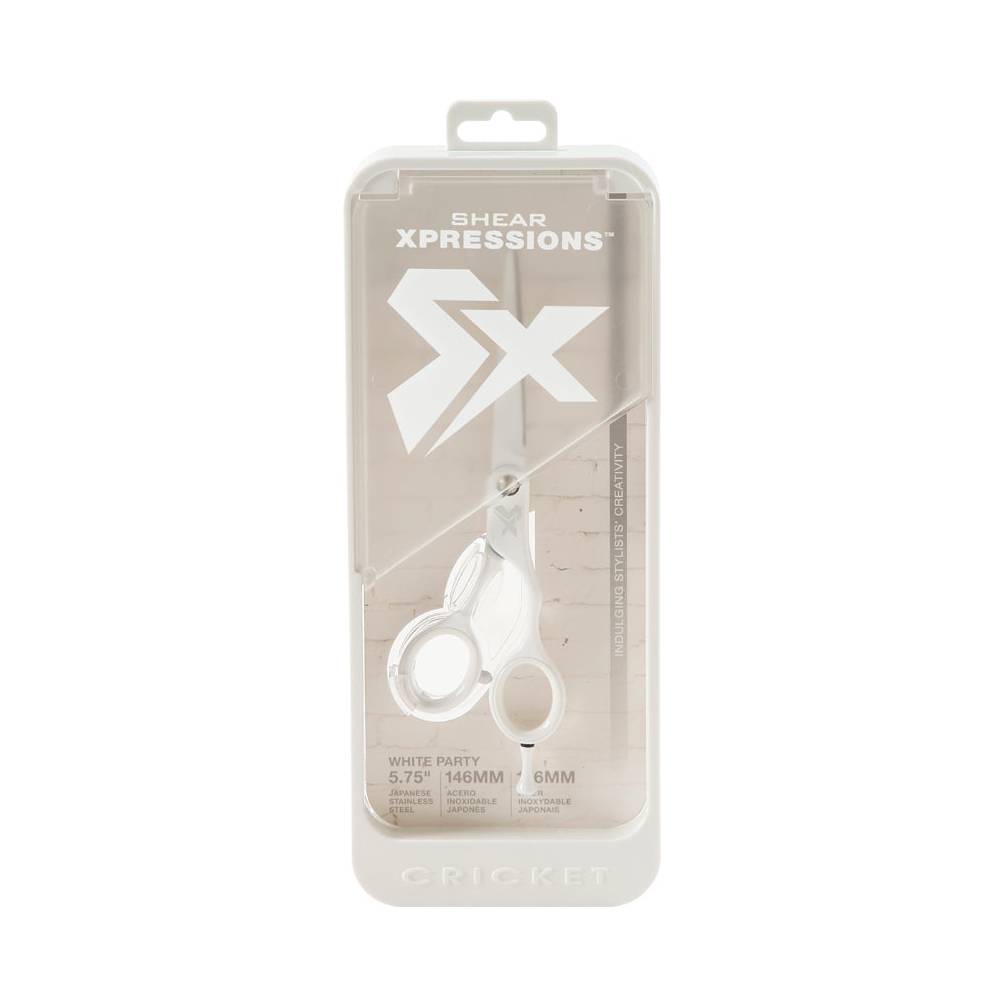 Cricket Shear Xpressions White Party Scissor 5.75"