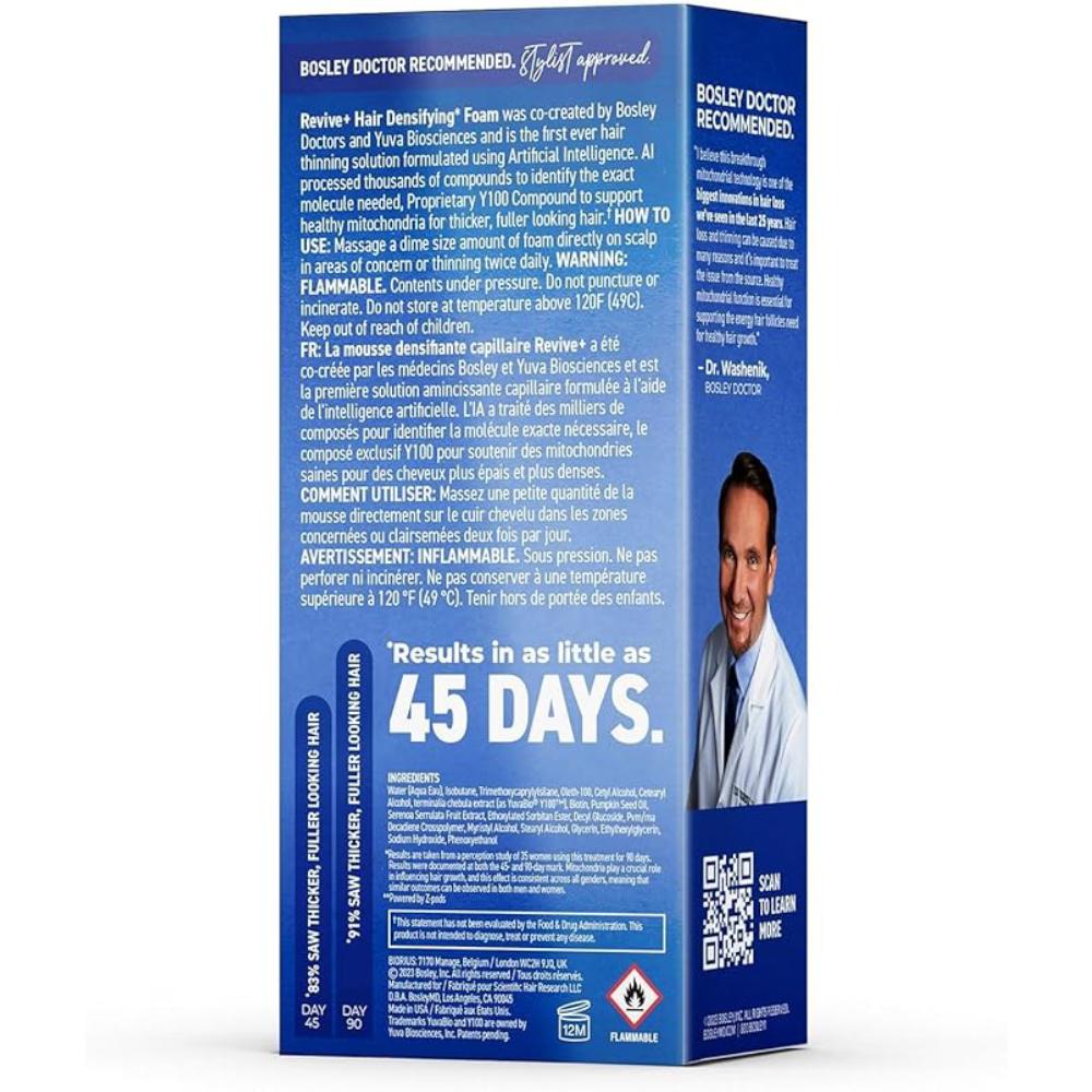 BosleyMD Revive+ Hair Regrowth Treatment Foam for Men 60ml