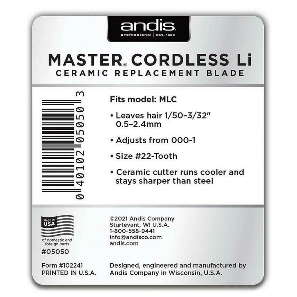 Andis Master Cordless Li Ceramic Replacement Blade #22-Tooth 000-1