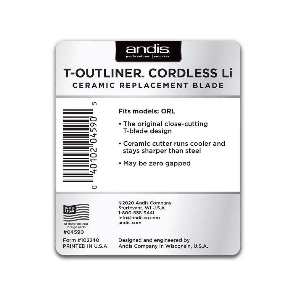 Andis T-Outliner Cordless Li Ceramic Replacement Blade