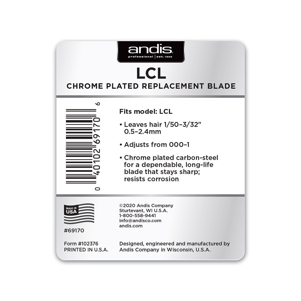 Andis LCL Chrome Plated Replacement Blade