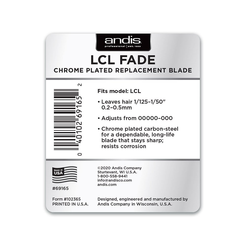 Andis LCL Fade Chrome Plated Replacement Blade