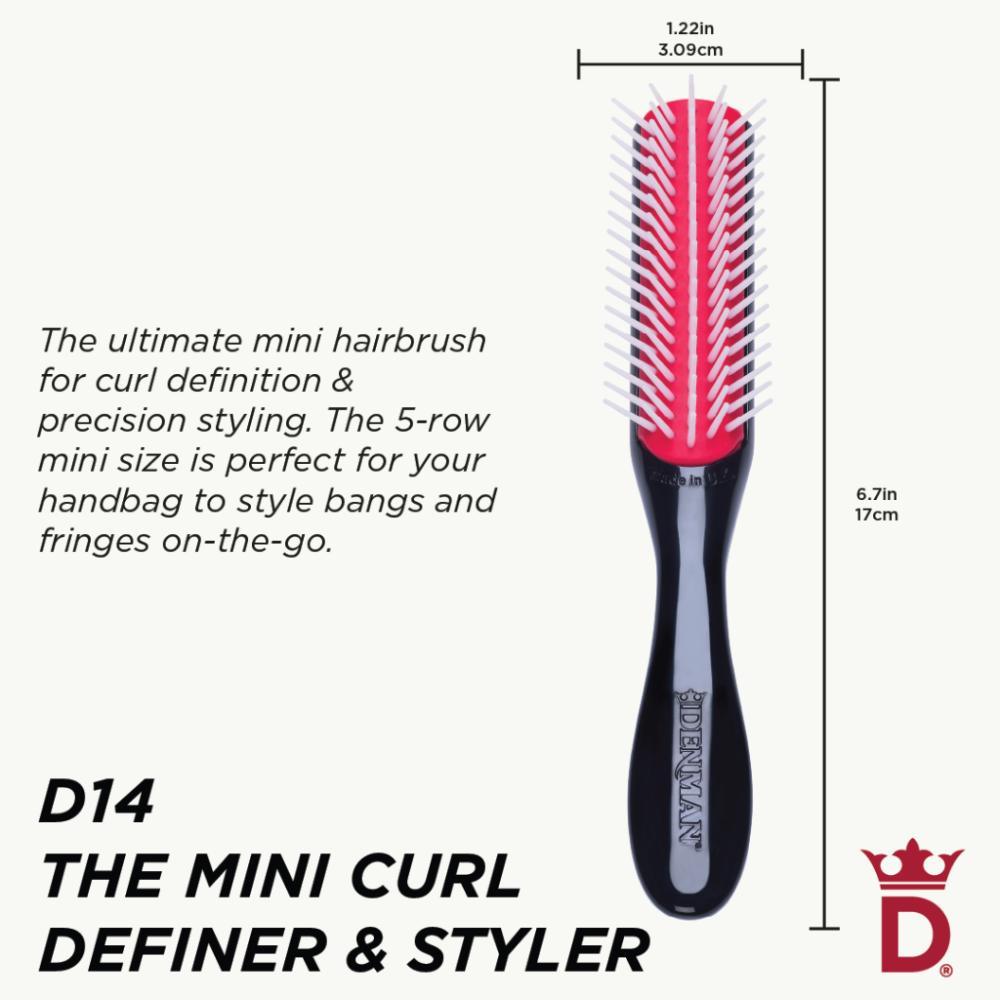 Denman D14 The Mini Curl Definer & Styler Pink Crush