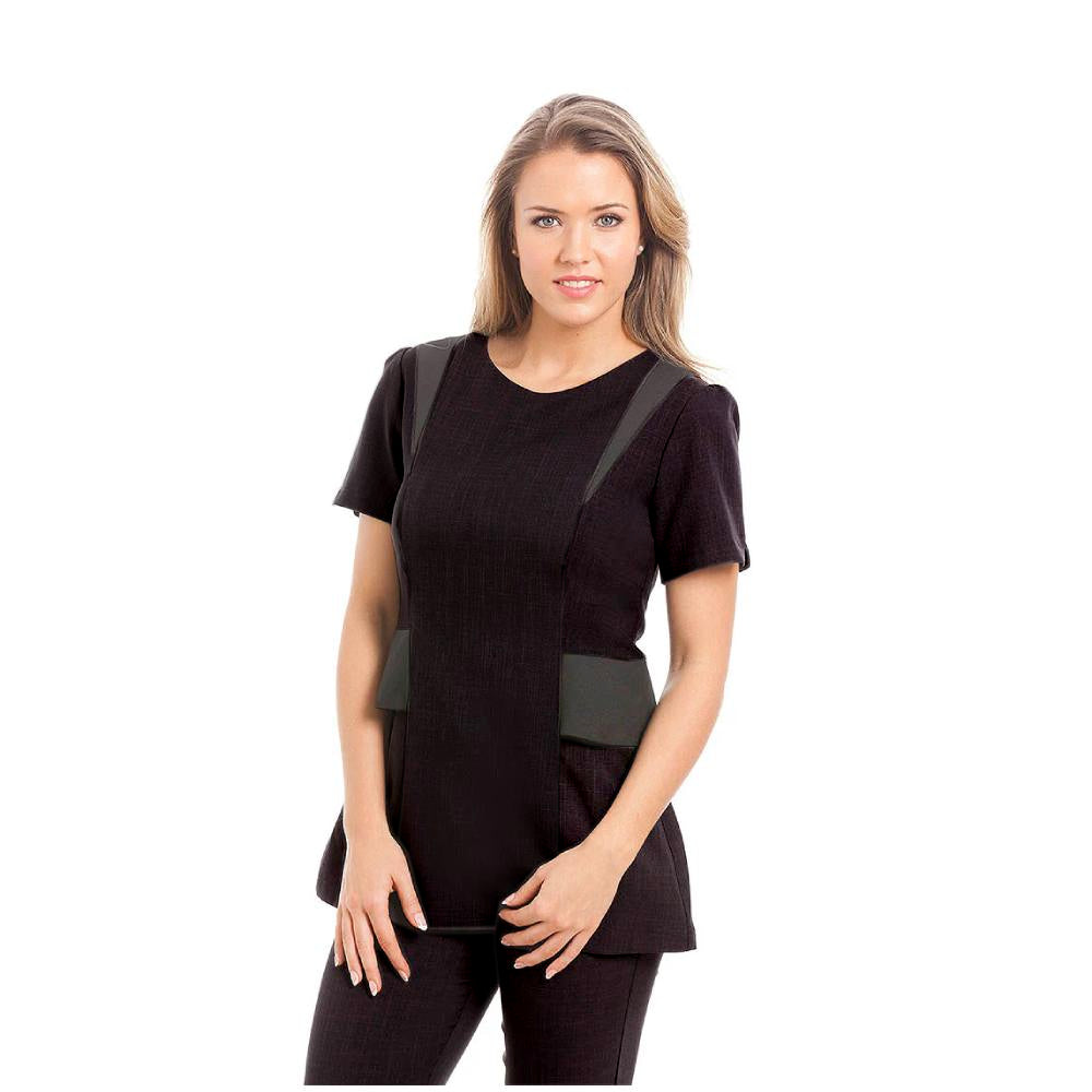 Milan Tunic Black/Dark Grey Size 14