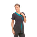 Havana Tunic Dark Grey/Teal Size 10