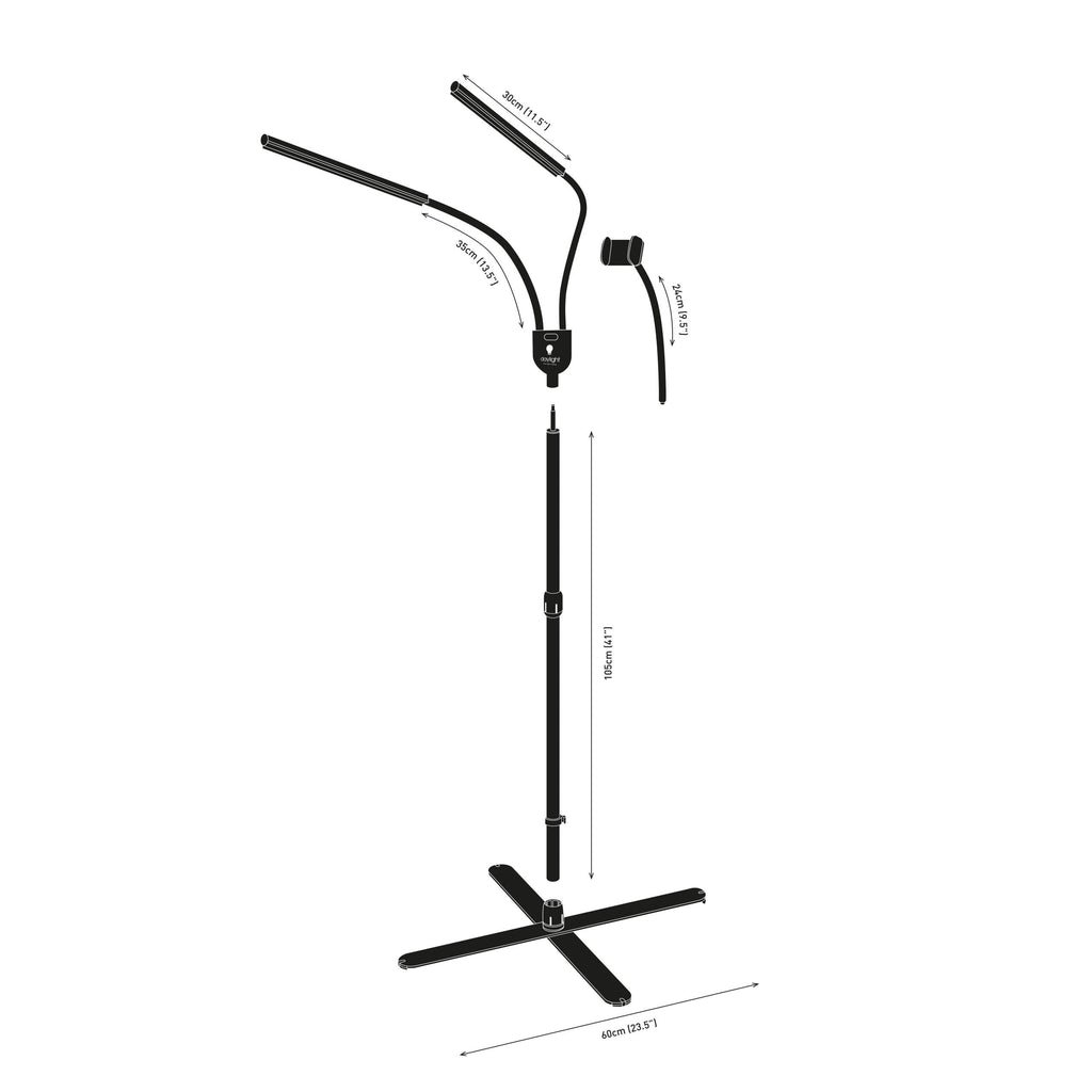 Daylight Gemini Floor Lamp