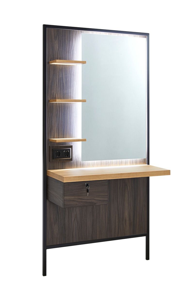 Mirplay Logan Wall Unit Dark Wood