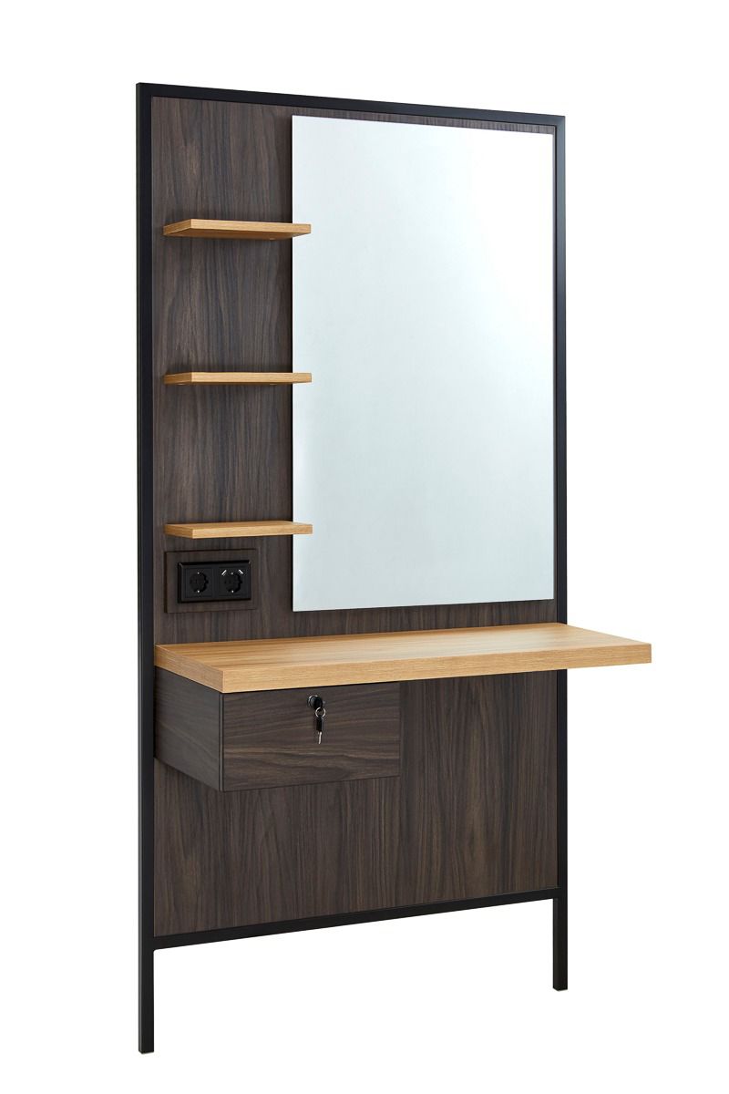 Mirplay Logan Wall Unit Dark Wood