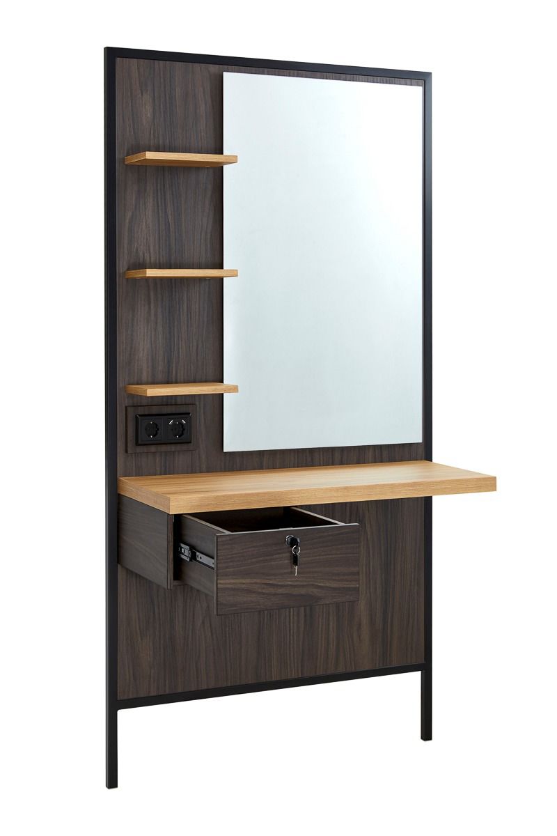 Mirplay Logan Wall Unit Dark Wood