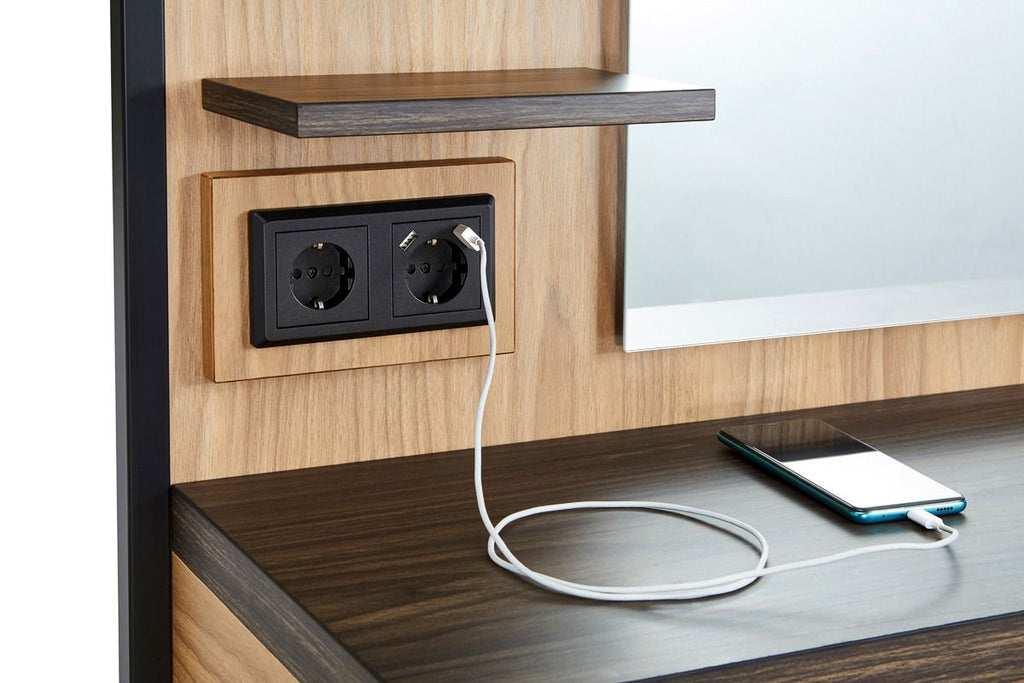 Mirplay Logan Wall Unit Light Wood