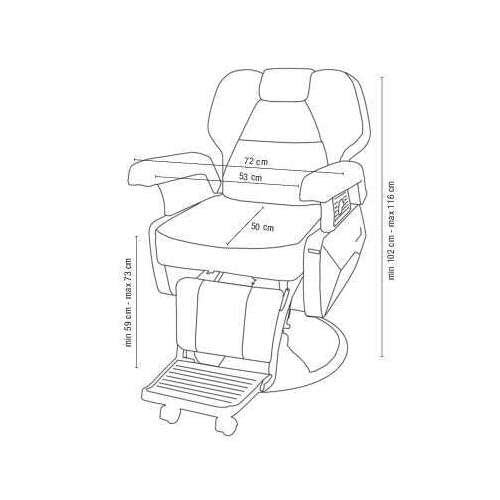 Sinelco Limousine Barber Chair Black